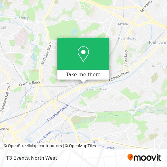 T3 Events map