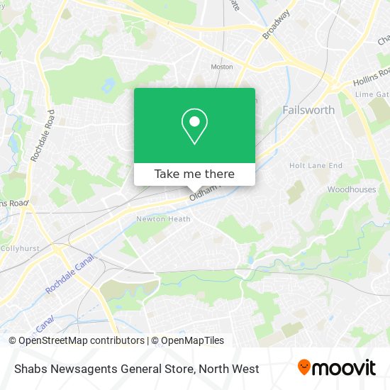 Shabs Newsagents General Store map