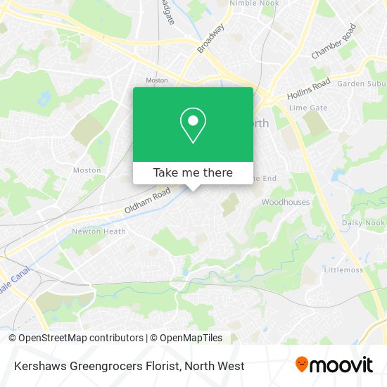 Kershaws Greengrocers Florist map