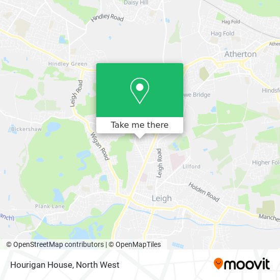 Hourigan House map