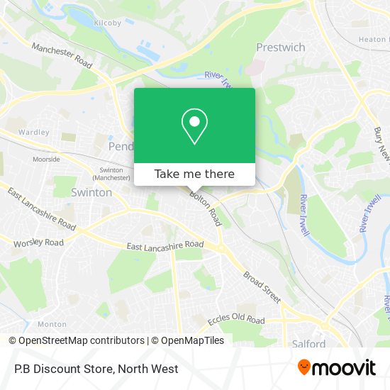 P.B Discount Store map