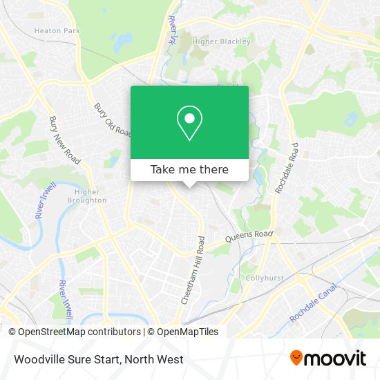 Woodville Sure Start map