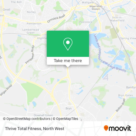 Thrive Total Fitness map