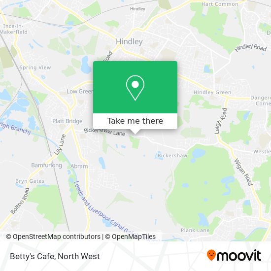 Betty's Cafe map