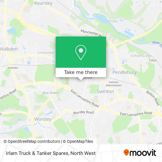 Irlam Truck & Tanker Spares map