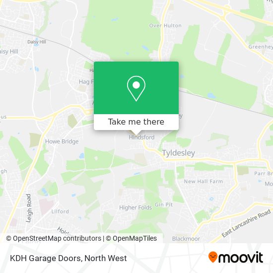 KDH Garage Doors map