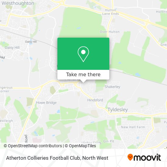 Atherton Collieries Football Club map
