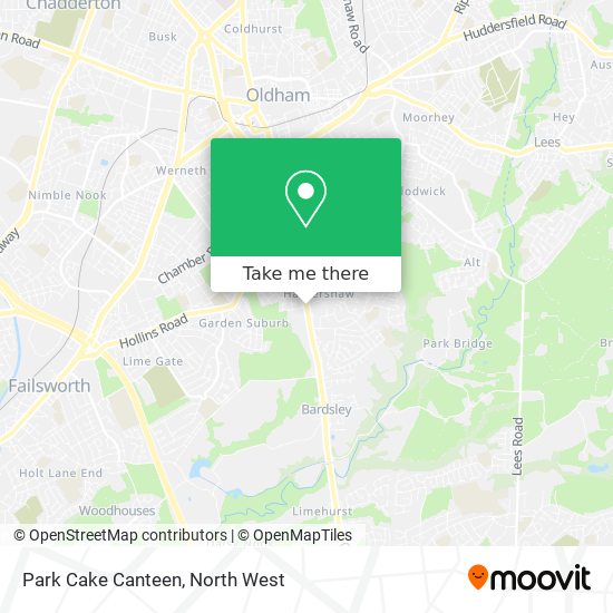Park Cake Canteen map