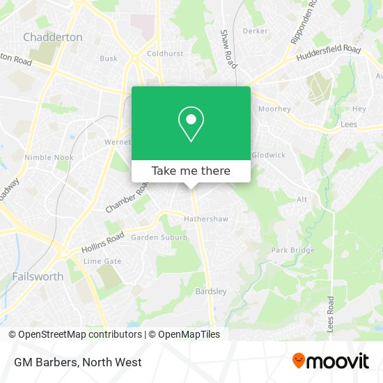 GM Barbers map