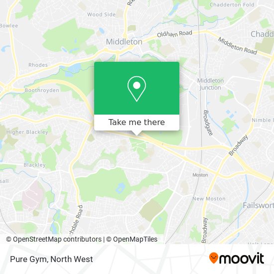 Pure Gym map