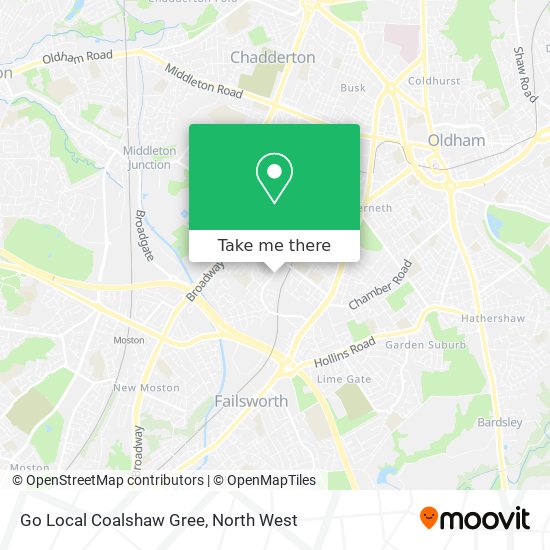Go Local Coalshaw Gree map