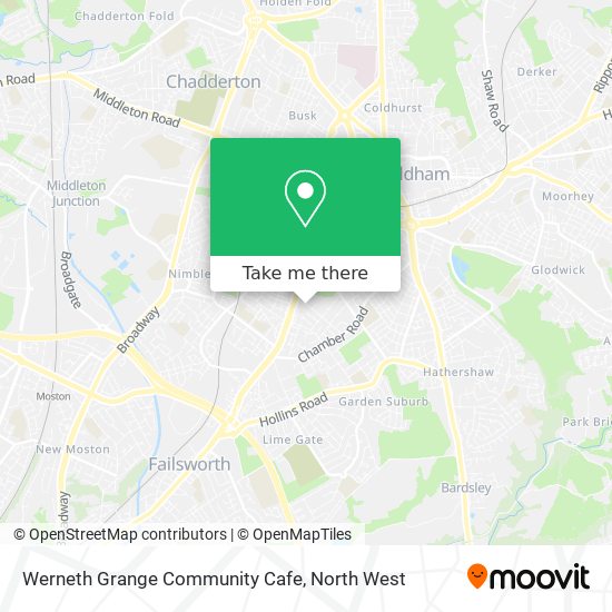 Werneth Grange Community Cafe map
