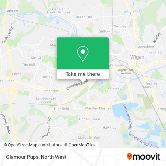 Glamour Pups map