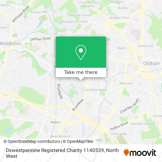 Dswestpennine Registered Charity 1140539 map