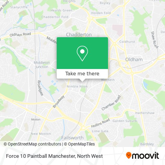Force 10 Paintball Manchester map