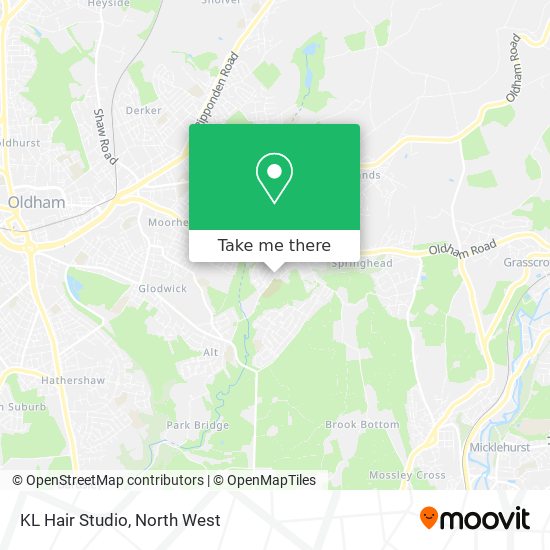 KL Hair Studio map