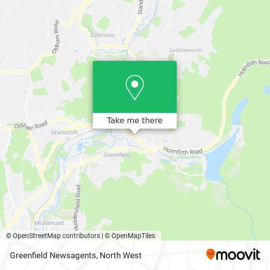 Greenfield Newsagents map