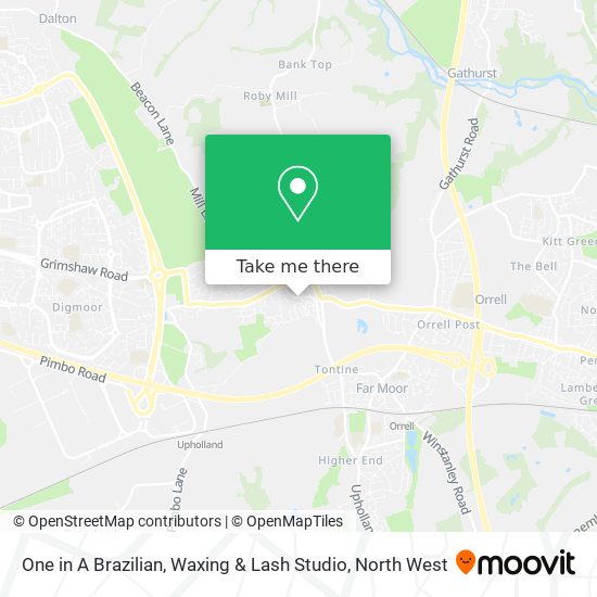 One in A Brazilian, Waxing & Lash Studio map