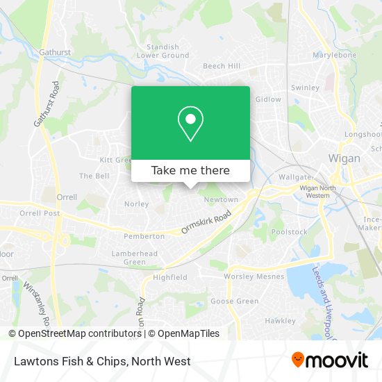 Lawtons Fish & Chips map
