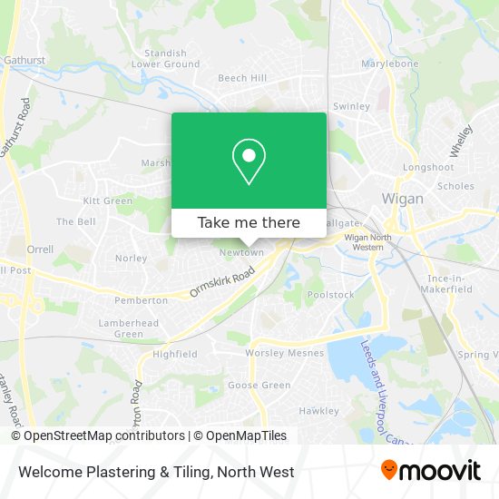 Welcome Plastering & Tiling map