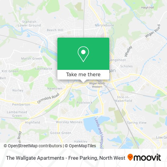The Wallgate Apartments - Free Parking map