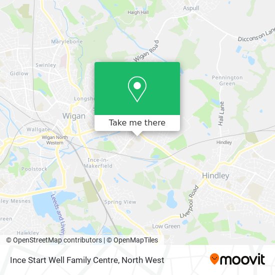 Ince Start Well Family Centre map