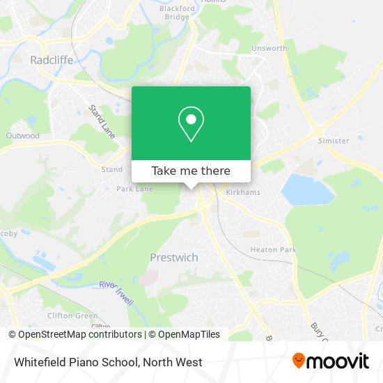 Whitefield Piano School map