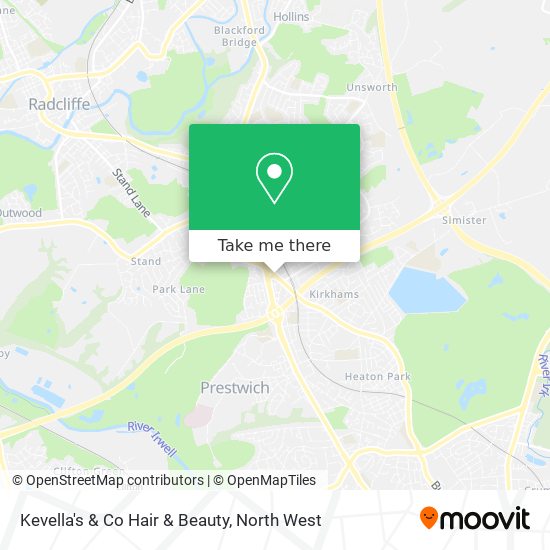 Kevella's & Co Hair & Beauty map