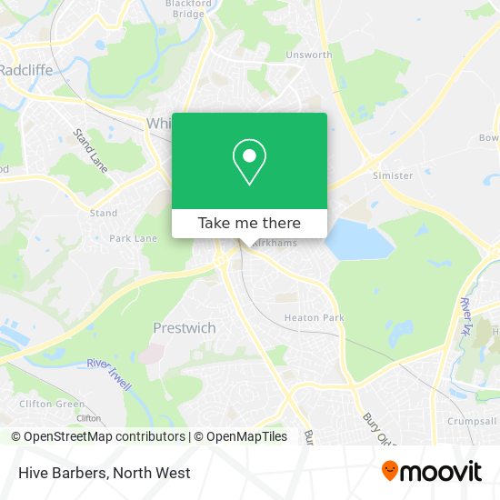 Hive Barbers map