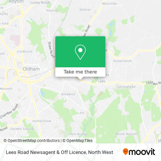 Lees Road Newsagent & Off Licence map