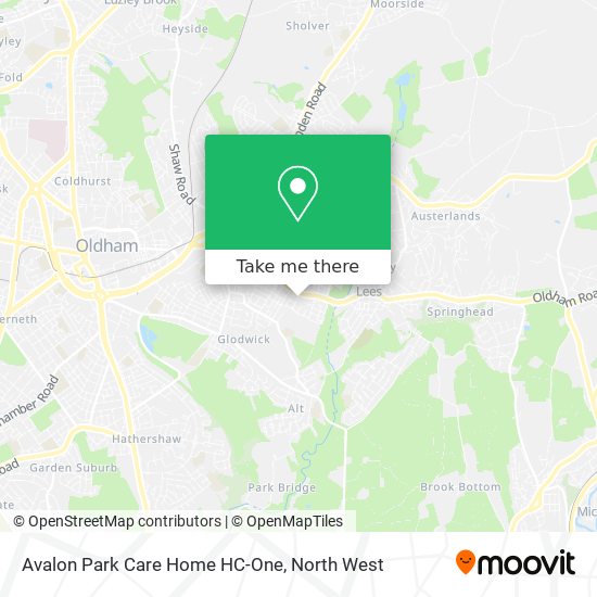 Avalon Park Care Home HC-One map
