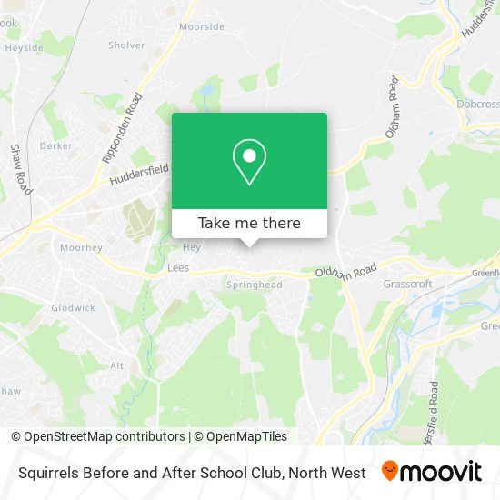 Squirrels Before and After School Club map