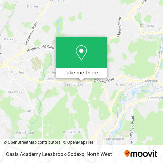 Oasis Academy Leesbrook-Sodexo map