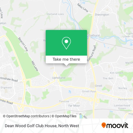 Dean Wood Golf Club House map