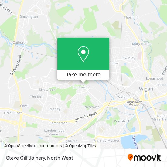 Steve Gill Joinery map