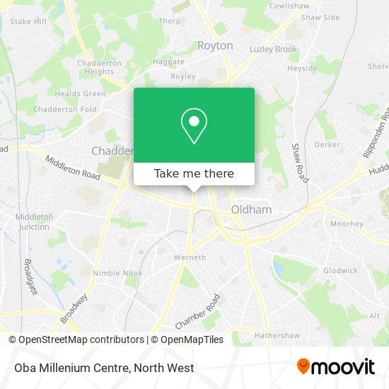 Oba Millenium Centre map