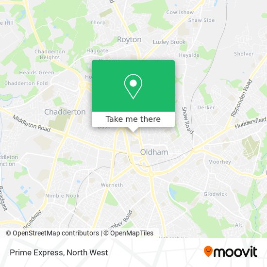 Prime Express map