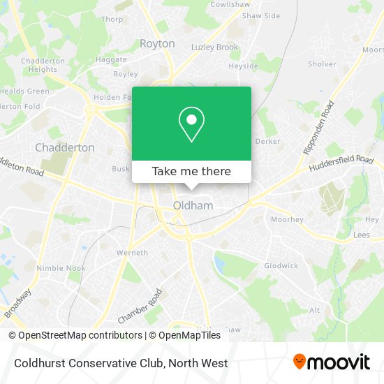 Coldhurst Conservative Club map