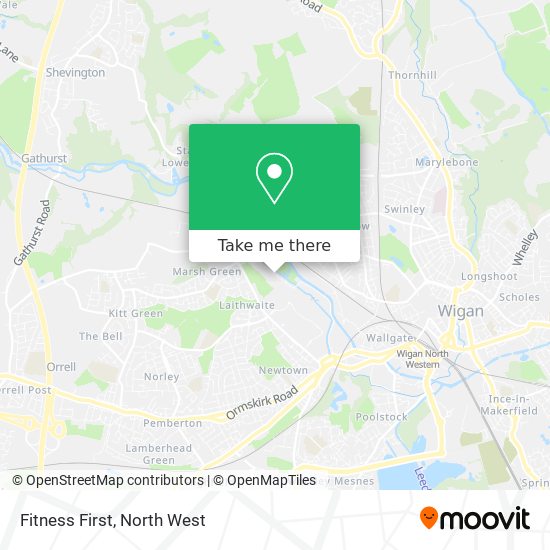 Fitness First map