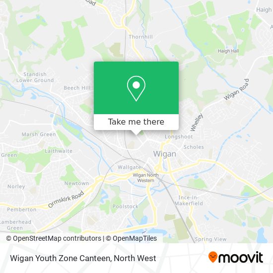 Wigan Youth Zone Canteen map