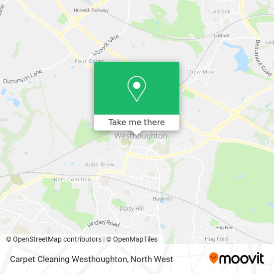 Carpet Cleaning Westhoughton map