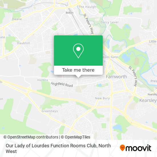 Our Lady of Lourdes Function Rooms Club map