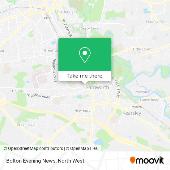 Bolton Evening News map
