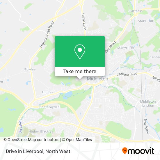 Drive in Liverpool map