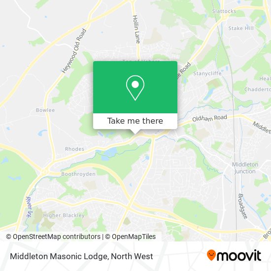 Middleton Masonic Lodge map