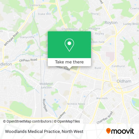 Woodlands Medical Practice map