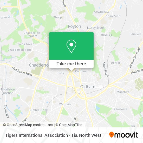 Tigers International Association - Tia map