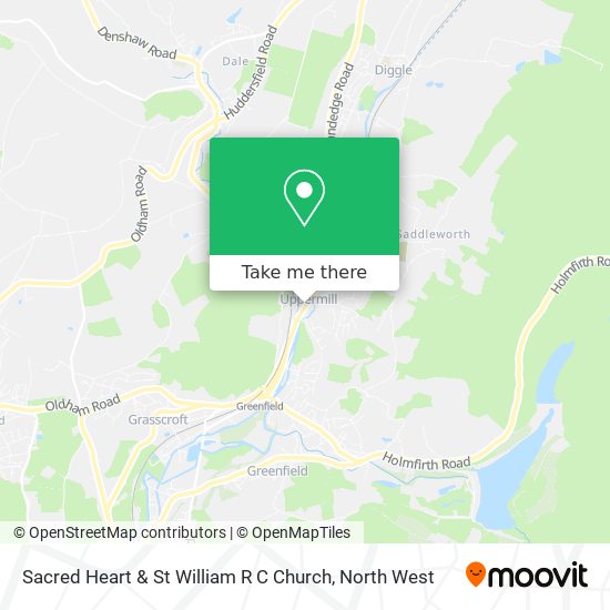 Sacred Heart & St William R C Church map