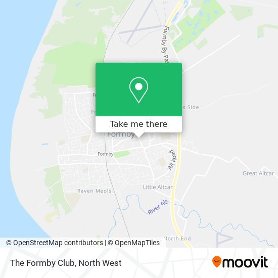 The Formby Club map