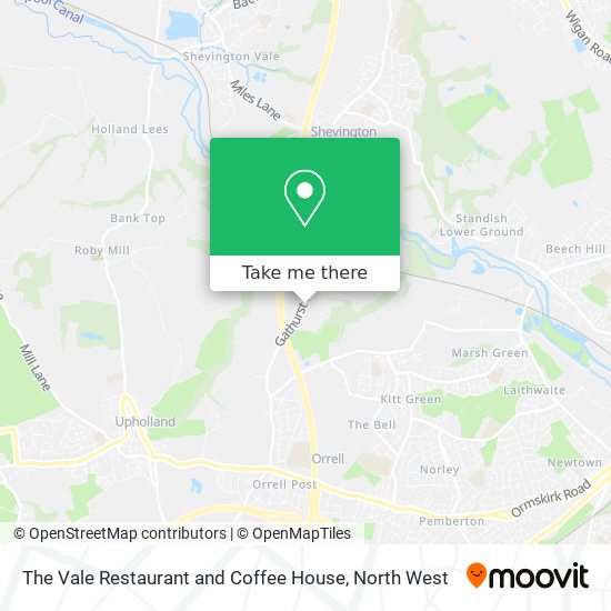 The Vale Restaurant and Coffee House map